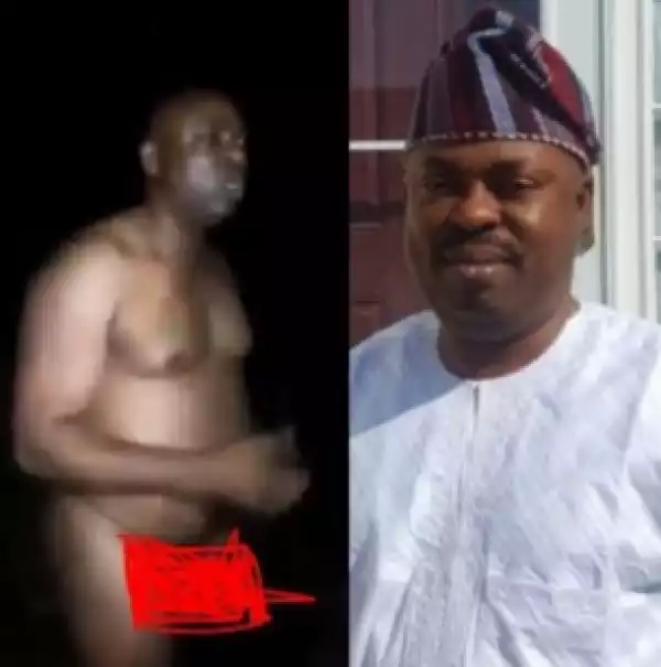 New 3 Minutes Video Of Osun APC Lawmaker Caught Bathing In Market Released (Photos)